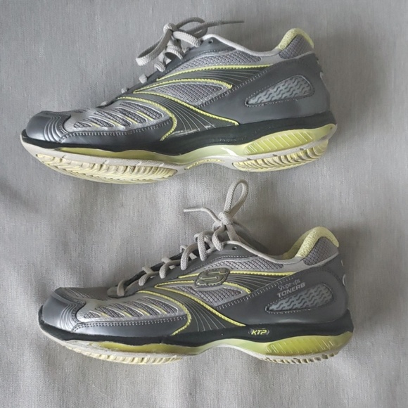 Shape Ups Toners Silver and green Skechers - Picture 3 of 8